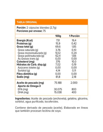 Up Omega 150 cápsulas - NEWSCIENCE