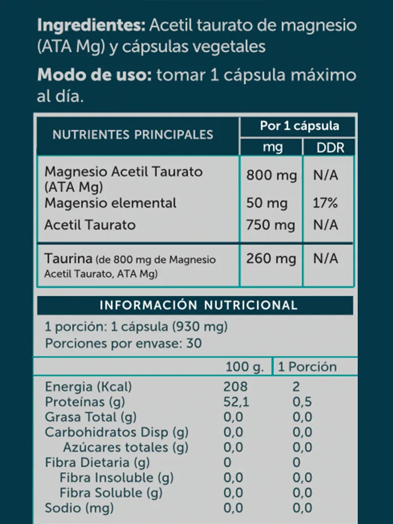 Magnesio Acetil Taurato - WELLPLUS