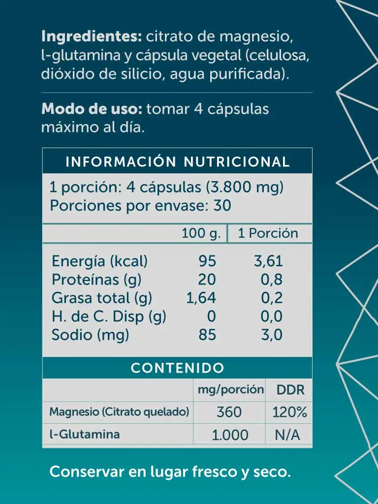 Magnesio Citrato + glutamina - WELLPLUS