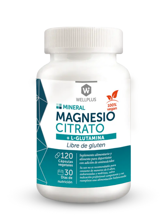 Magnesio Citrato + glutamina - WELLPLUS