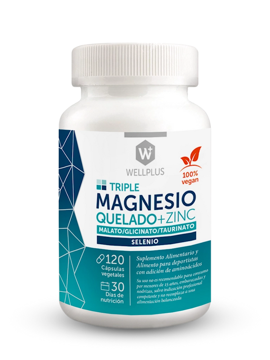 Triple Magnesio quelado + Zinc - WELLPLUS