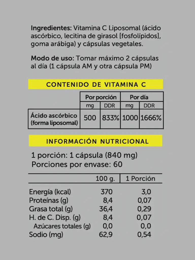 Vitamina C Plus 60 cápsulas - WELLPLUS