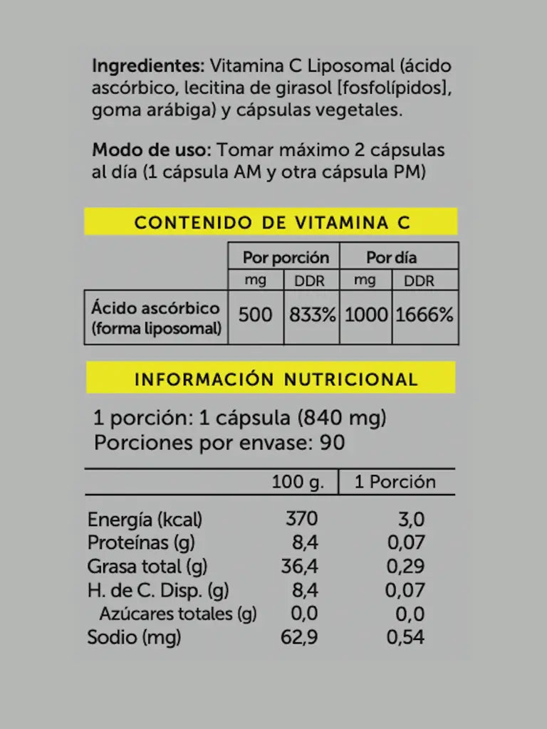 Vitamina C 90 cápsulas - WELLPLUS