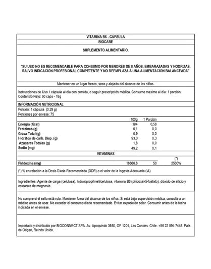 Vitamina B6 - BIOCARE